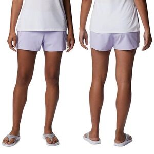 Columbia PFG Tidal Shorts Womens Size 1X UPF 50 Sun Protection Purple Boat Board
